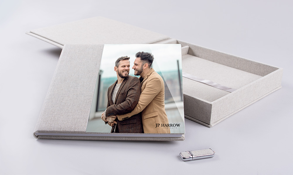 Complete Set with Photo Album and fitted USB drive - Acrylic Prestige Collection - Professional Photo Print by nPhoto - Artwork by Jani Ahonen Photography